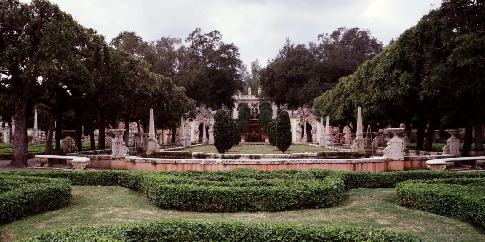 The formal gardens at Vizcaya, Miami-Dade County.