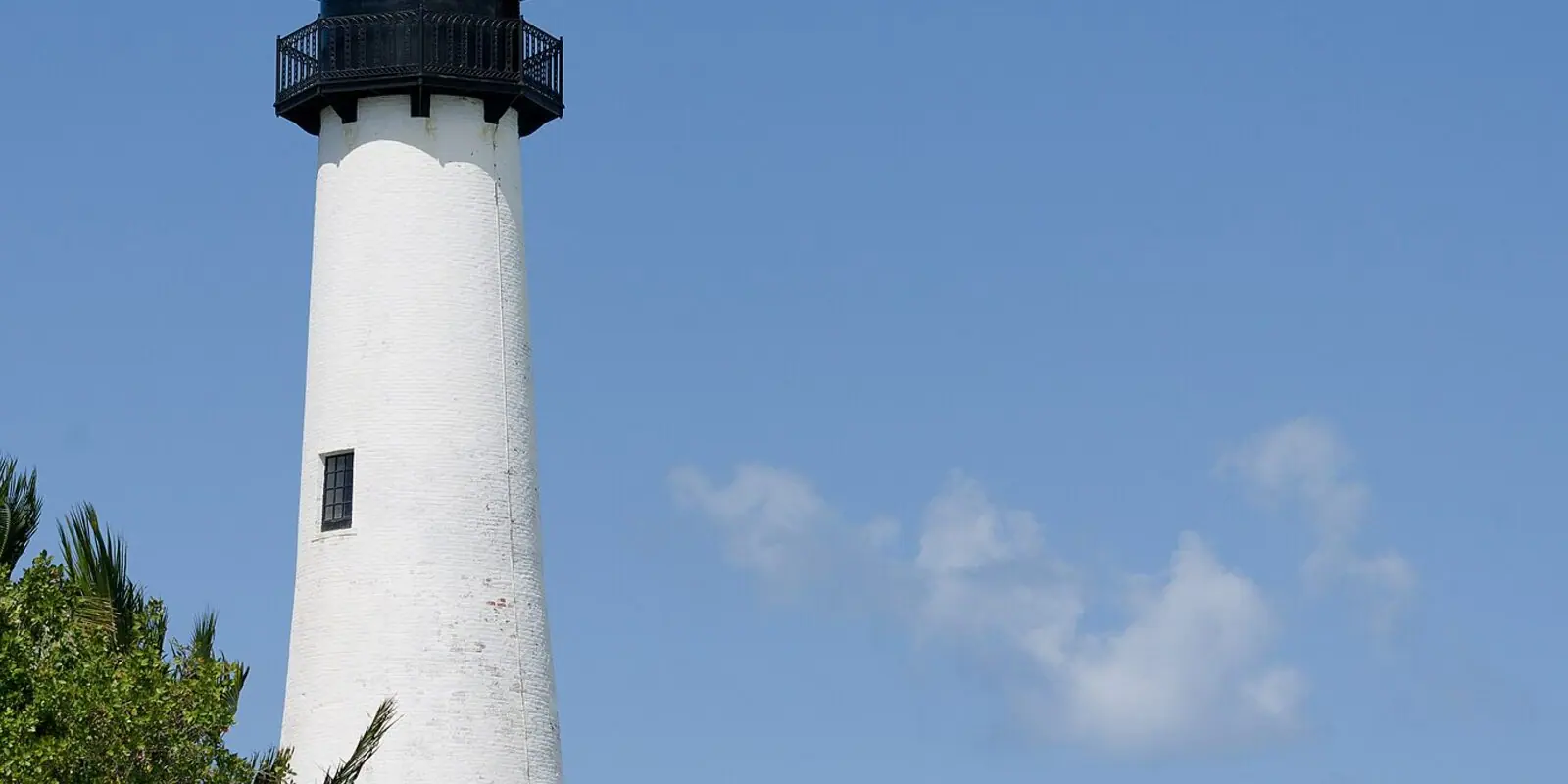 Cape Florida Lighthouse, standing on Key Biscayne since 1825.