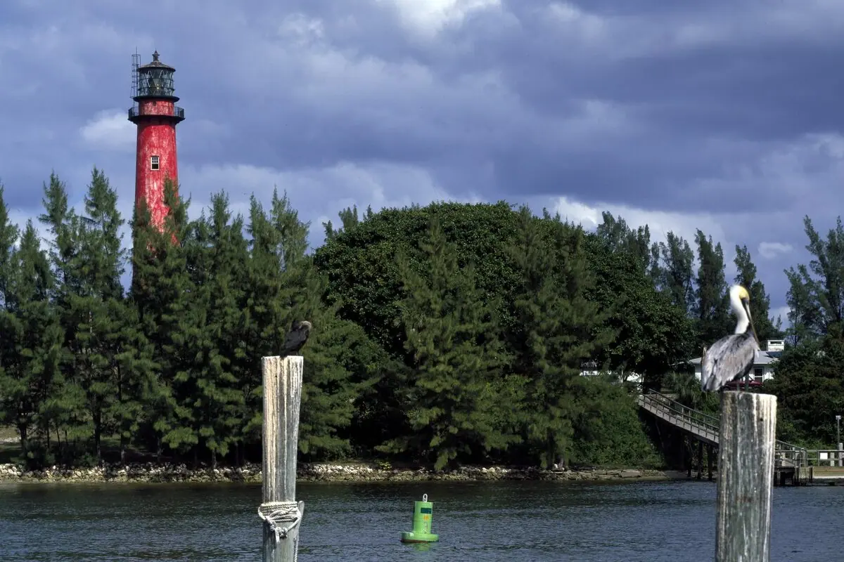 Jupiter Inlet Lighthouse, first lit in 1860.