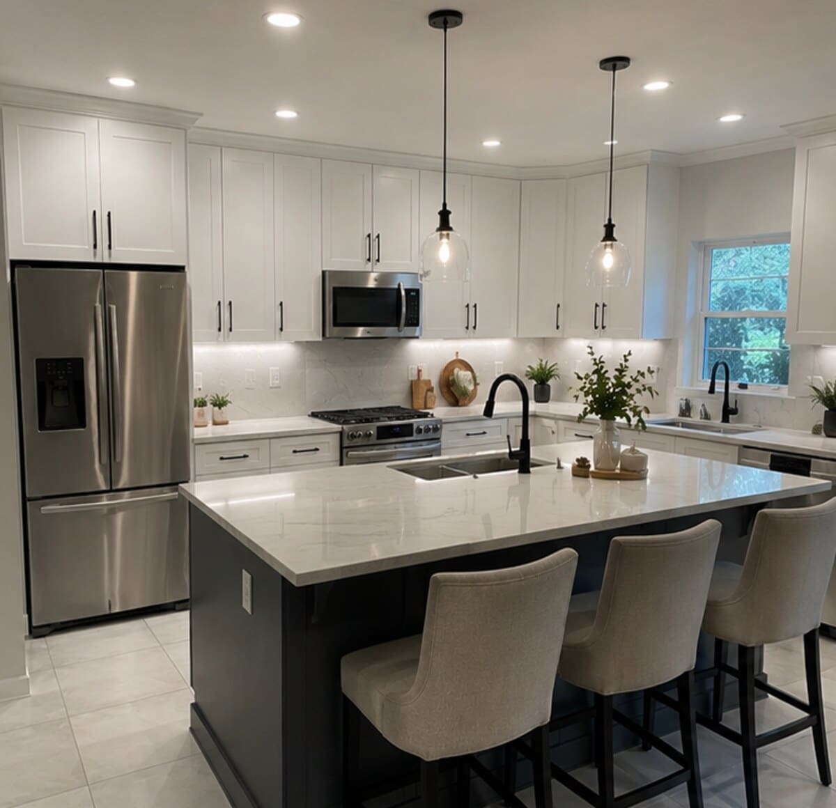 The same kitchen after the KOZAK remodel