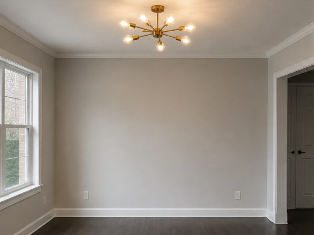 Charcoal Accent Wall — before