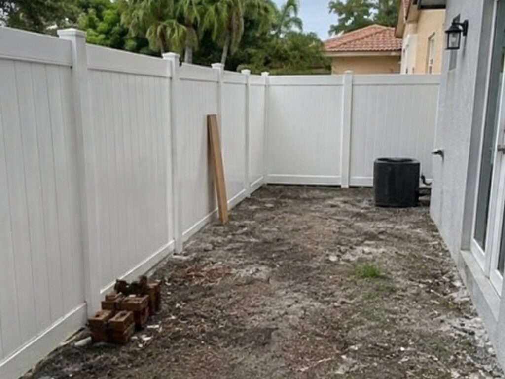 Side Yard Patio — before