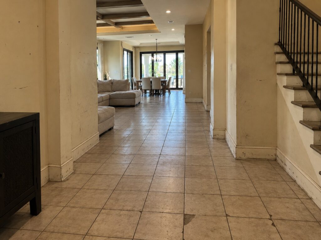 Hallway & Entry Flooring — before
