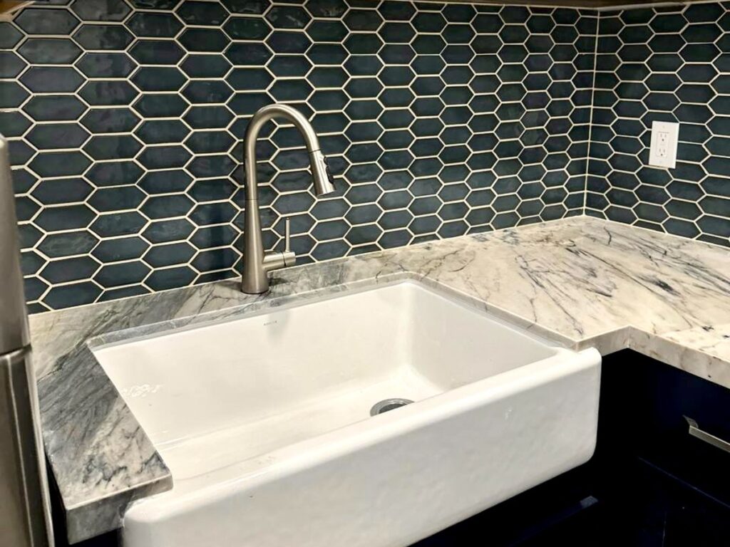 Farmhouse Sink & Backsplash — after