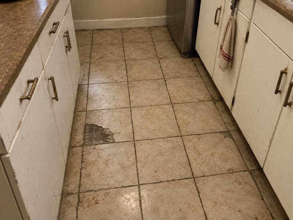 Kitchen Flooring — before